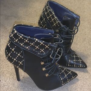 New LONDON TRASH Della ankle leather Bootie